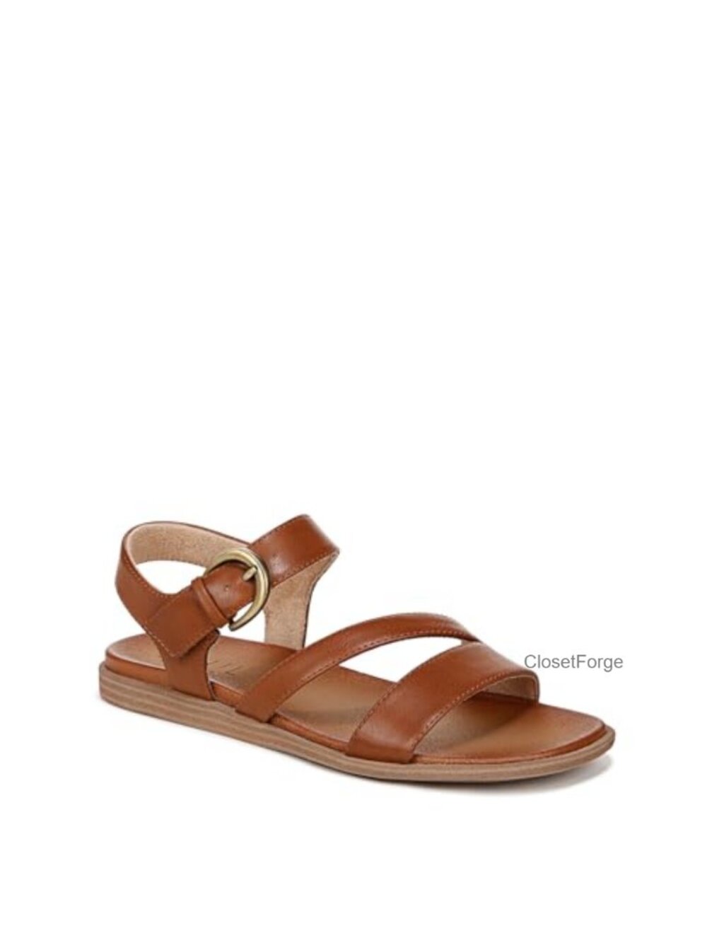 Strappy Flat Sandals with Arch Support & Memory Foam